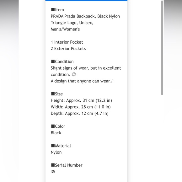 Prada Black Nylon Backpack for Men - Picture 10 of 10